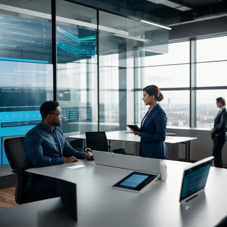 Learners collaborating in a security workshop